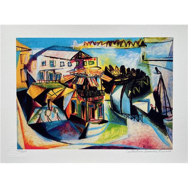 Pablo Picasso CAFE AT ROYAN Estate Signed Limited Edition Giclee