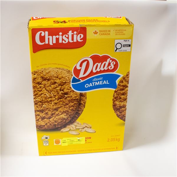 NEW W BOX 53 PORTION PKS DADS OATMEAL COOKIES