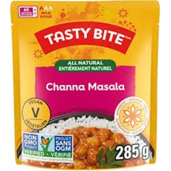 NEW W BOX 6 X 285G TASTY BITE CHANNA MASALA