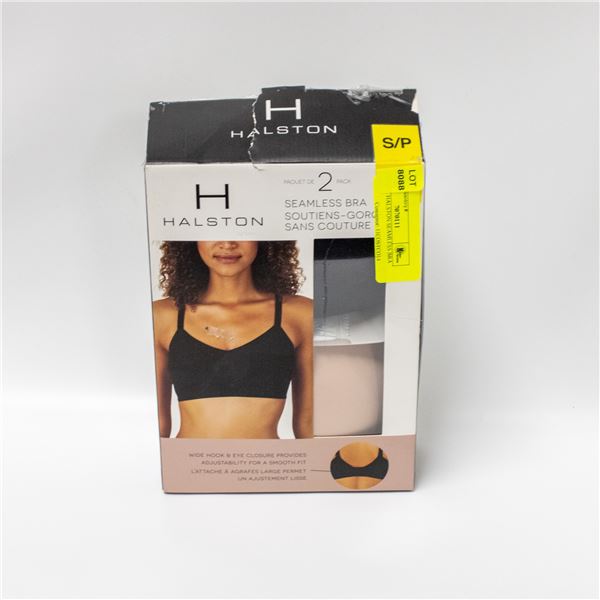 NEW 2PK HALSTON SEAMLESS BRA SMALL