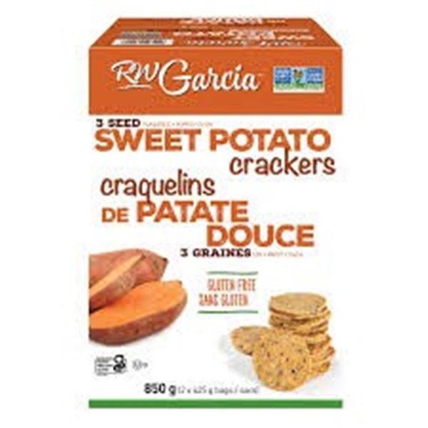 2 X 425G RW GARCIA SWEET POTATO CRACKERS