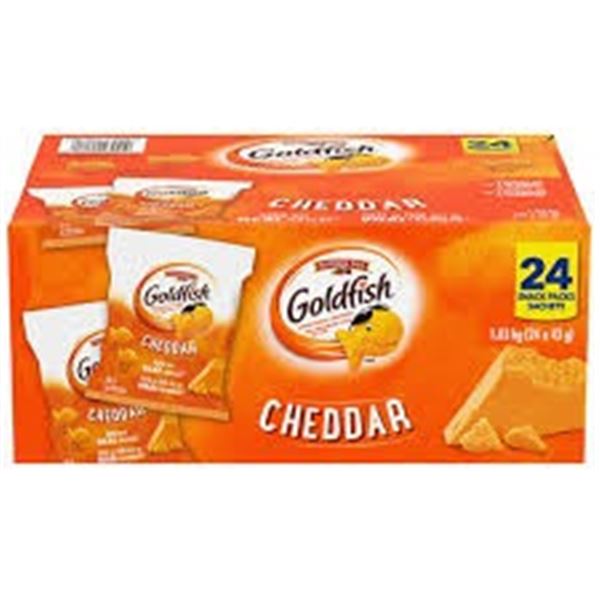 24 X 43G PEPPERIDGE FARM GOLDFISH CRACKERS SNACKS