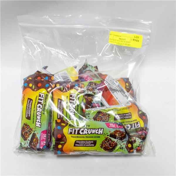 REPACKED 18 X 40G ROBERT IRVINES FIT CRUNCH BROWNI