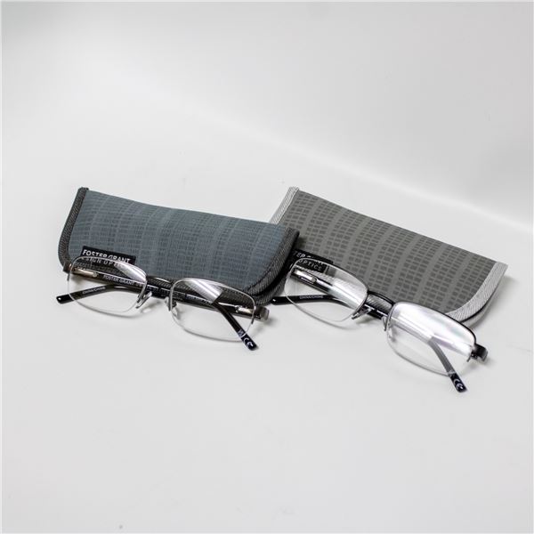 REPACKED 2PK +2.50 FOSTER GRANT READING GLASSES