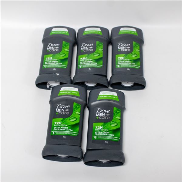 REPACKED 5 X 76G DOVE MEN + CARE DEODORANT