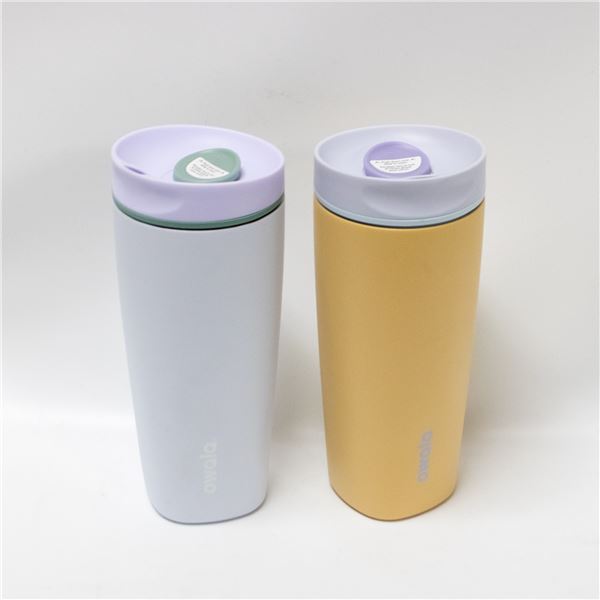 REPACKED LIKE NEW 2PK 590ML OWALA TRAVEL MUG