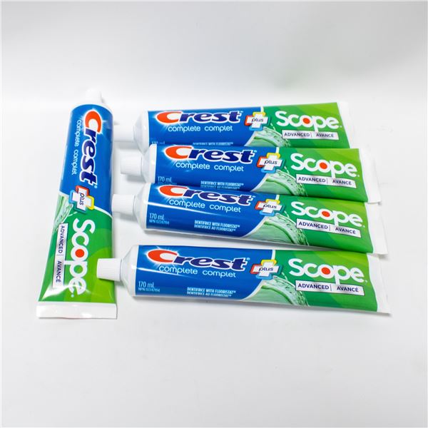 REPACKED 5 X 170ML CREST SCOPE TOOTHPASTE