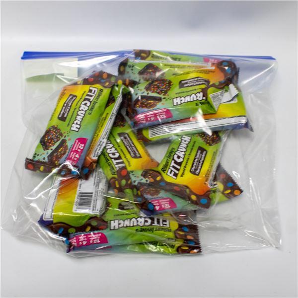 REPACKED 12 X 40G ROBERT IRVINES FIT CRUNCH BROWNI