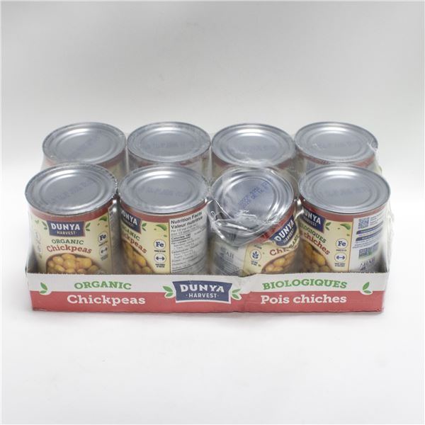 8 X 540ML DUNYA ORGANIC CHICKPEAS