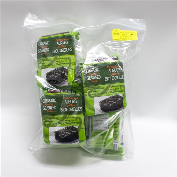 REPACKED 6 X 17G KIRKLAND ORGANIC ROASTED SEAWEED