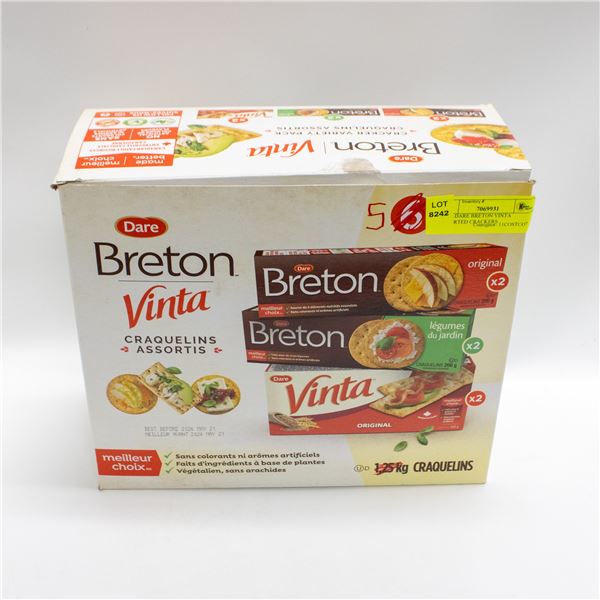 5PKS DARE BRETON VINTA ASSORTED CRACKERS