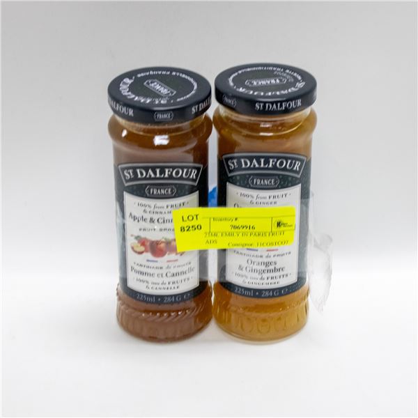 2 X 225ML EMILY IN PARIS FRUIT SPREADS