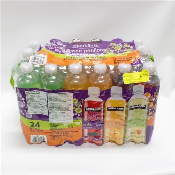 23 X 503ML KIRKLAND SPARKING WATER VARIETY PACK