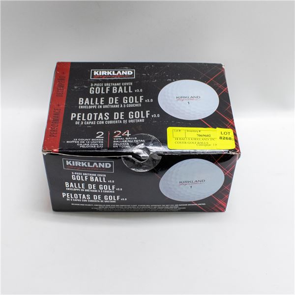 18 BALLS KIRKLAND 3PC URETHANE COVER GOLF BALLS
