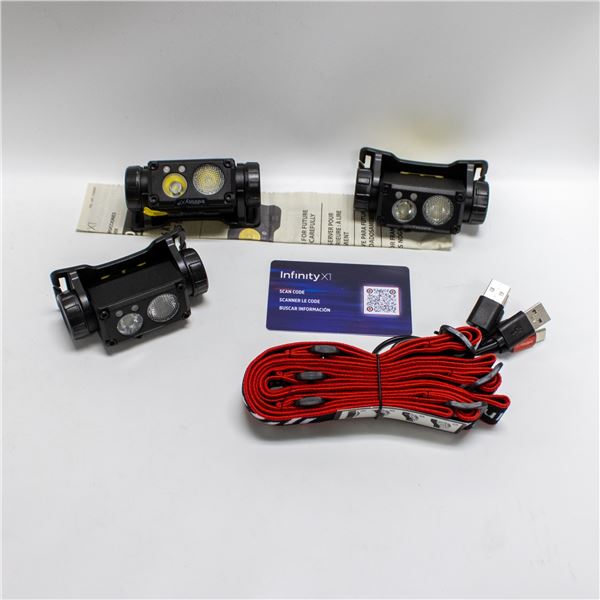 REPACKED 3PK INFINITY HEADLAMPS