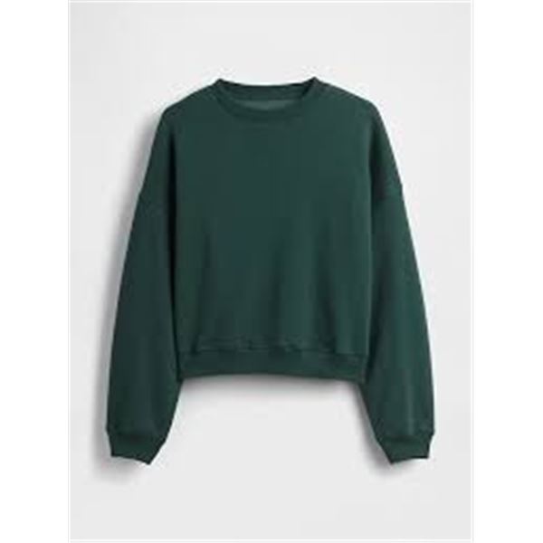 NEW GAP FLEECE CREWNECK SWEATER GREEN XL