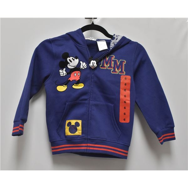 NEW MICKEY MOUSE KIDS ZIP HOODIE SIZE 6