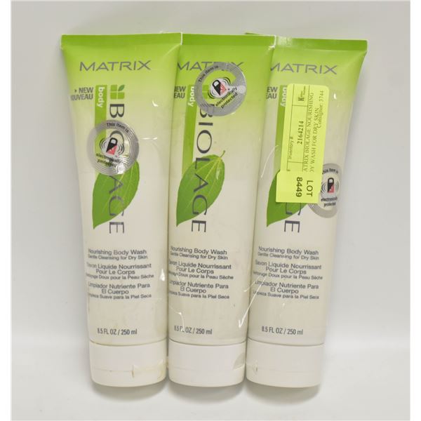 3 MATRIX BIOLAGE NOURISHING BODY WASH FOR DRY SKIN