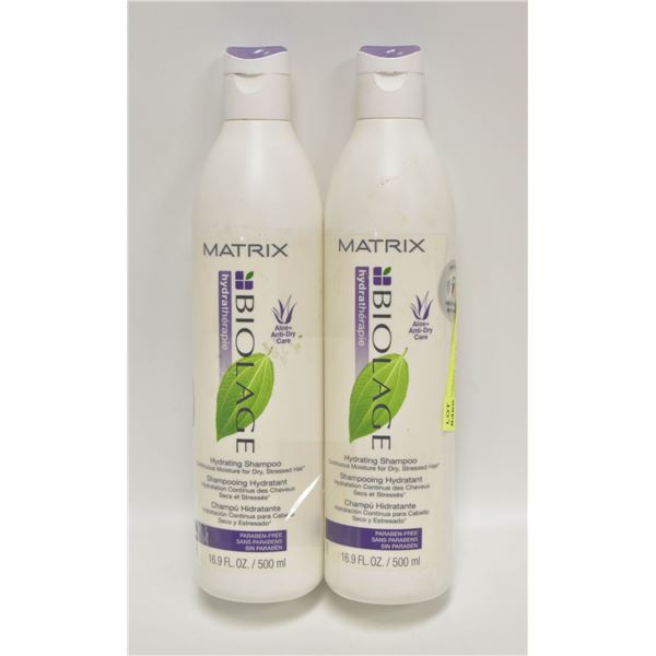 (2) MATRIX BIOLAGE HYDRATING SHAMPOO FOR DRY STRES