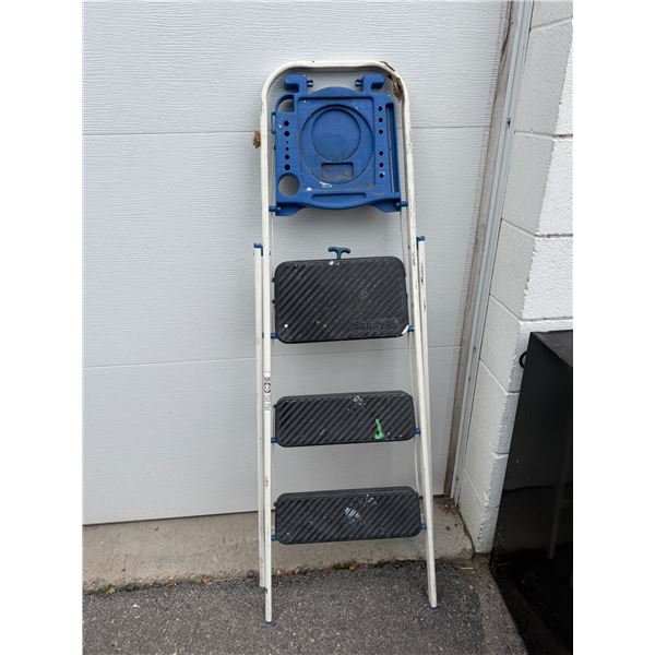 Safety first folding step ladder