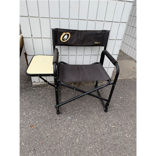 Outbound chair with side table attached
