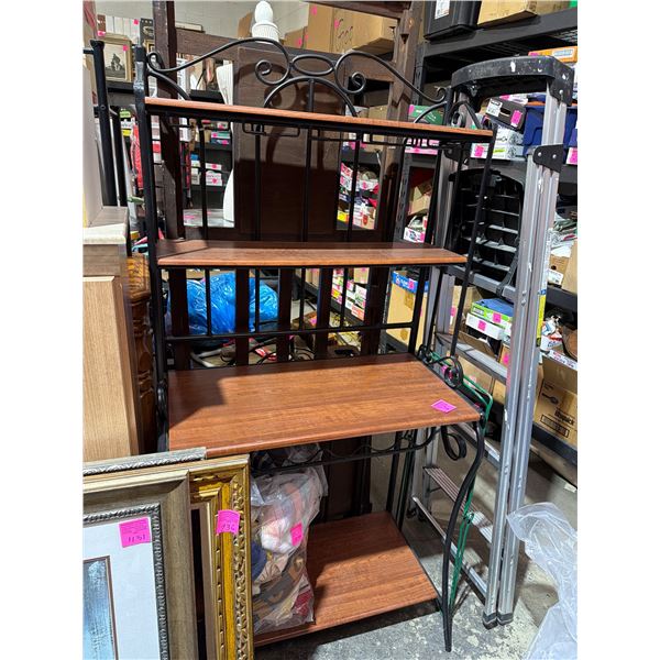 Kitchen stand measures 33 1/4" x 17" 68 inches tall