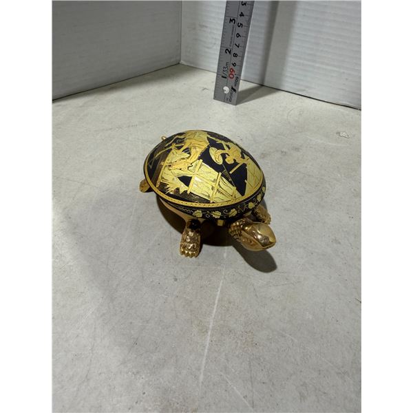 vintage damascene turtle desk bell, commonly manufactured by BOJ Eibar Espana