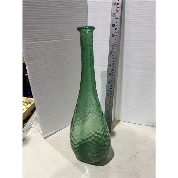 Green EMPOL Florentine bottle 15 inch