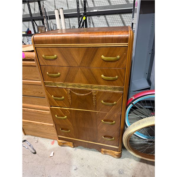 Antique high boy dresser 29" x 18" x 49" tall