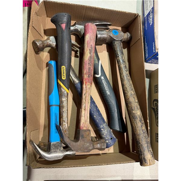Assorted  hammers
