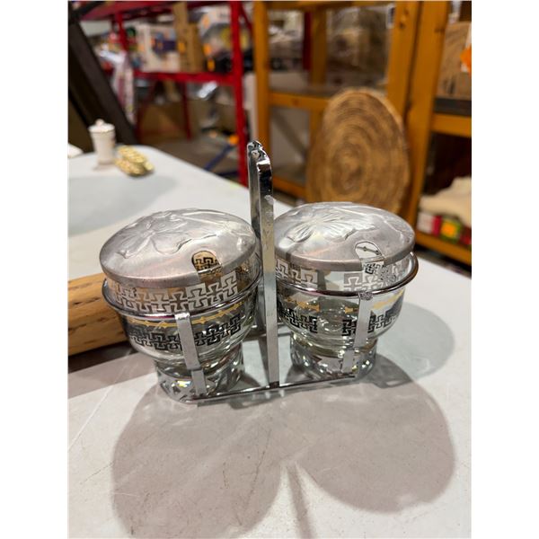 Vintage condiment set
