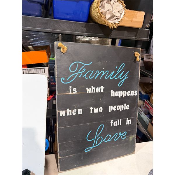 Family sign