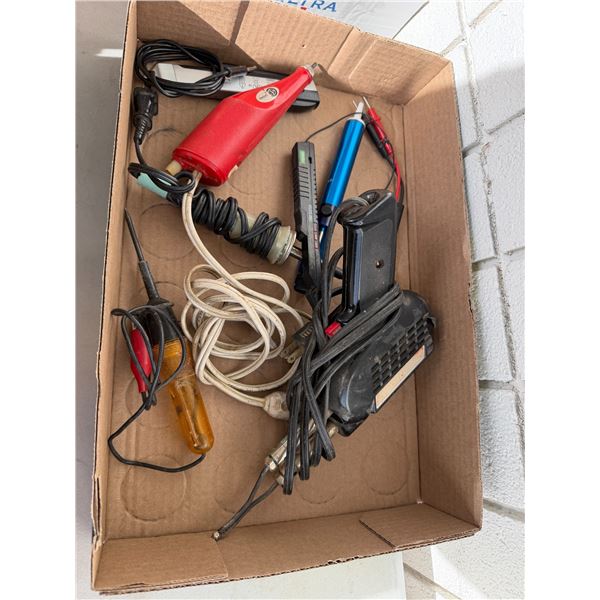 Assortment of  soldering tools, etc.