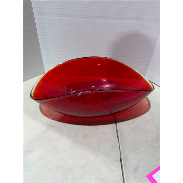 Signed YALOS  CASA – Marano glass 16 inch MILLEFIORE bowl