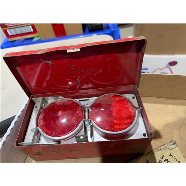 Vintage road safety reflectors