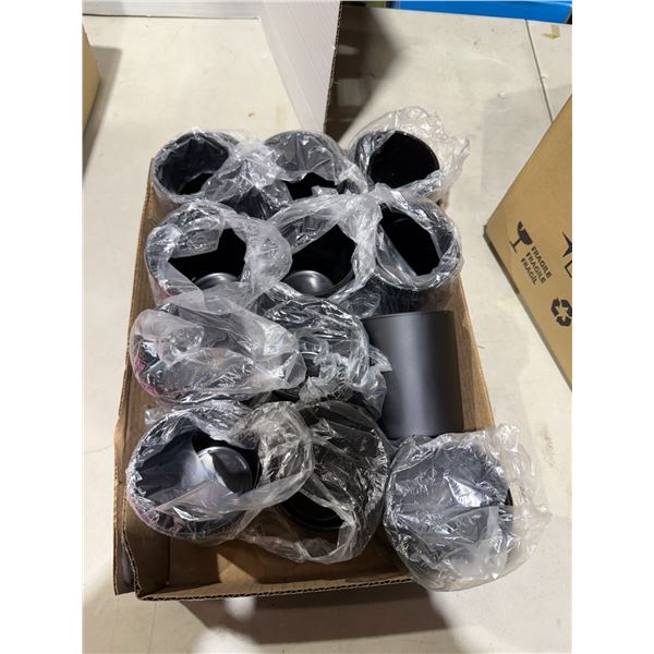Black candle jars