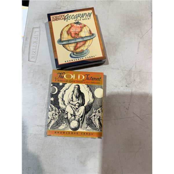 Quiz decks, geography, and the Old Testament