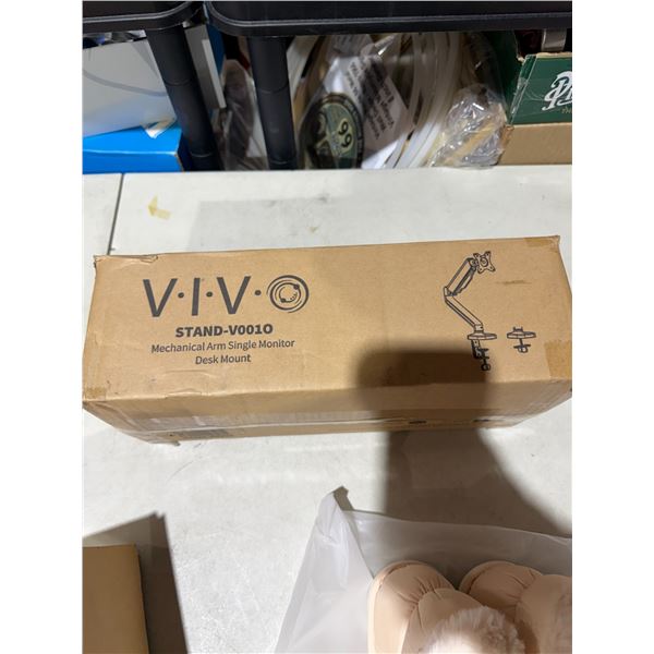 VIVO mechanical arm, single monitor desk mount