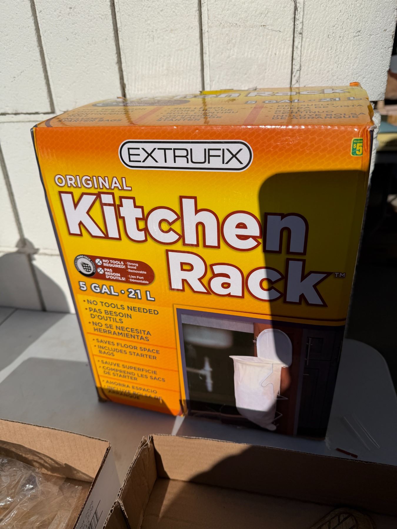 The original kitchen rack