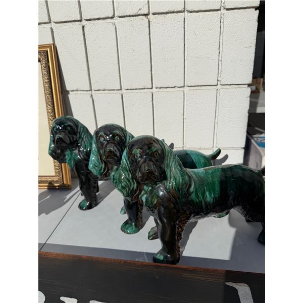 Pottery cocker spaniels