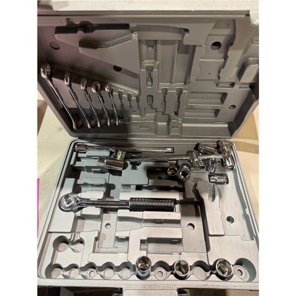 Assorted sockets and wrenches