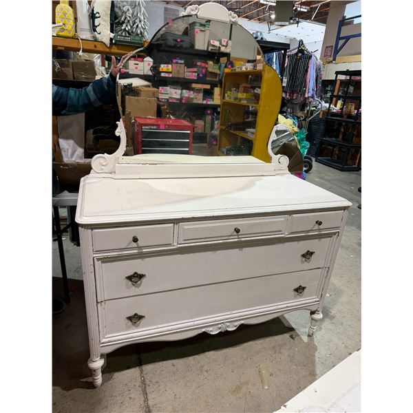 Dresser and mirror 49 inches long