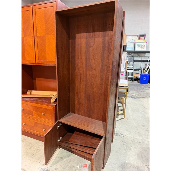 Cabinet measures 35 1/2" x 20" 86 inches tall