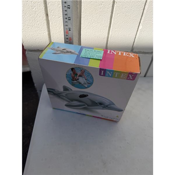 Ride on dolphin for a pool or beach sturdy vinyl