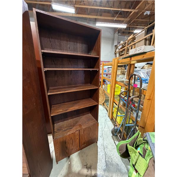Shelf measures 30 1/4" x 12" x 78"