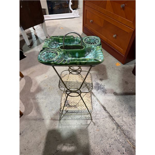 Vintage ashtray on stand