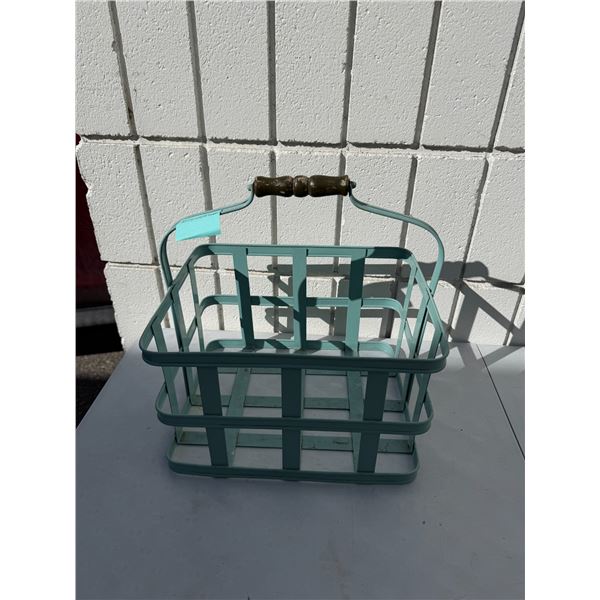 Rustic dairy bottle holder
