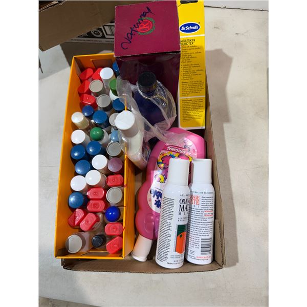 Bathroom and travel items