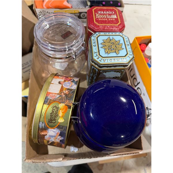 Tins and canisters