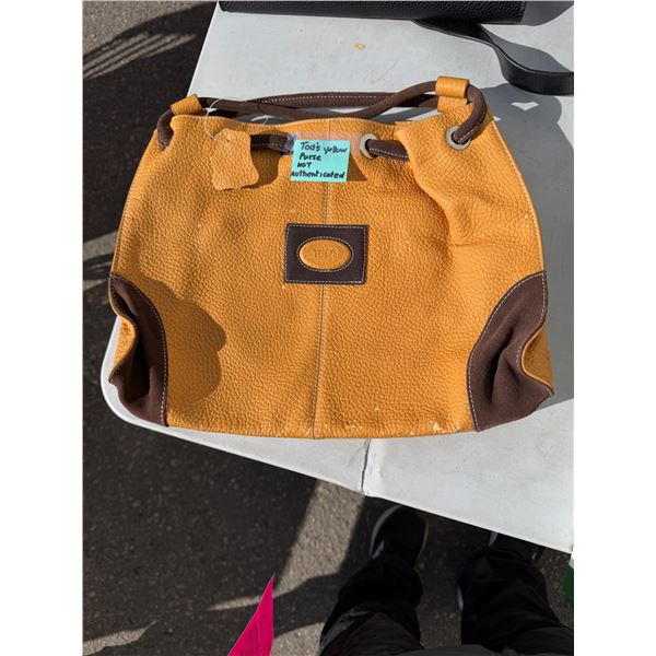 TOD's' S yellow purse, not authenticated